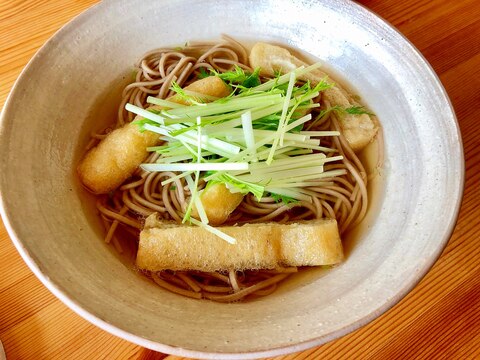 水菜シャキシャキ！☆きざみ蕎麦